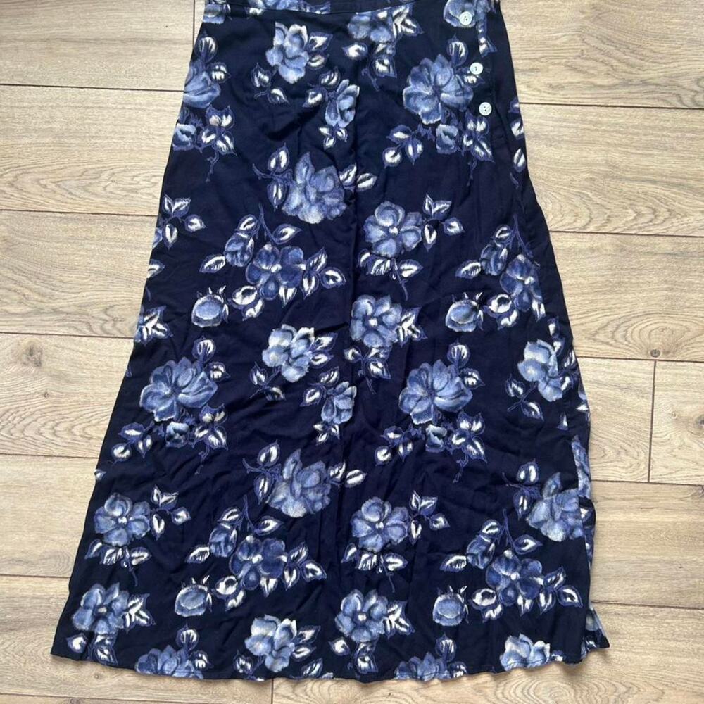 Vintage floral maxi skirt paper